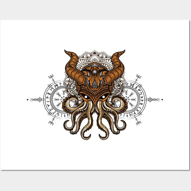 Viking Octopus Wall Art by Venus Complete